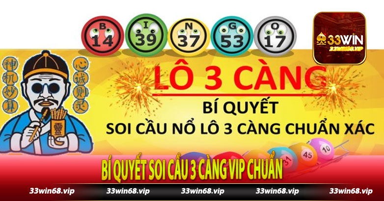 Bí quyết soi cầu 3 càng vip Chuẩn